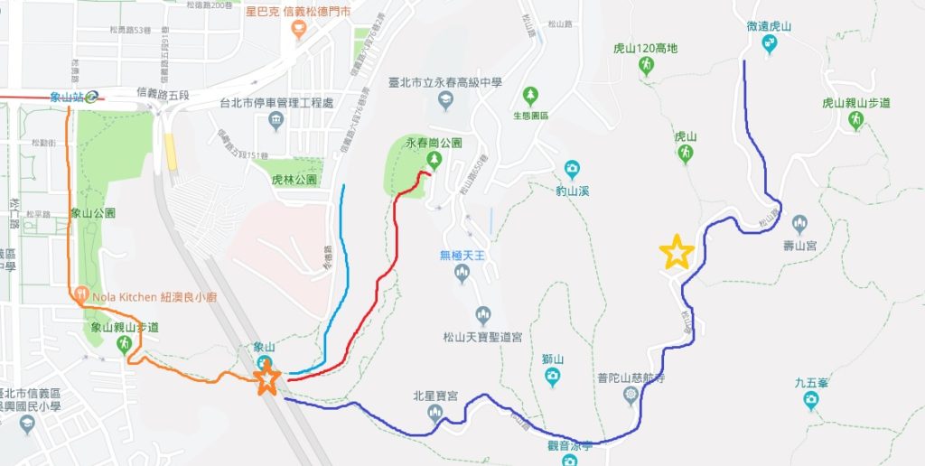 象山導覽路線圖